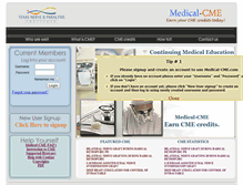 Tablet Screenshot of medical-cme.com